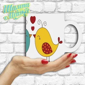 Прикольные кружки: Love 119 Влюбленные воробушки